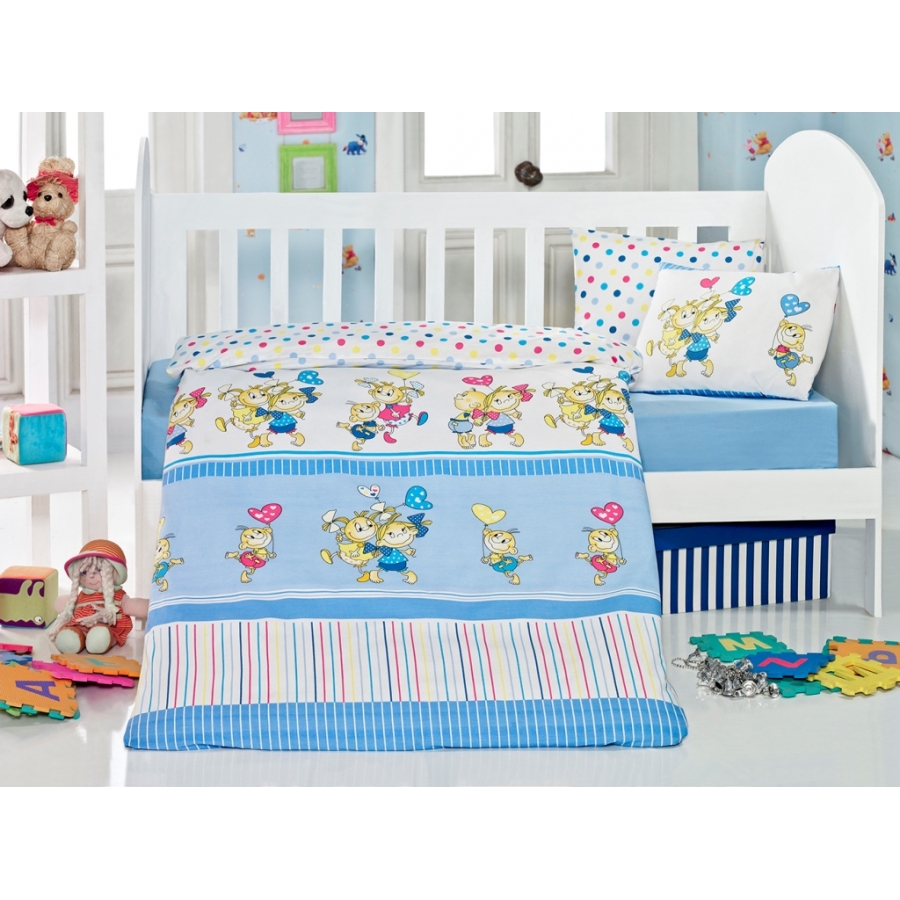 

Детское постельное белье для младенцев Eponj Home Pitircik Mavi