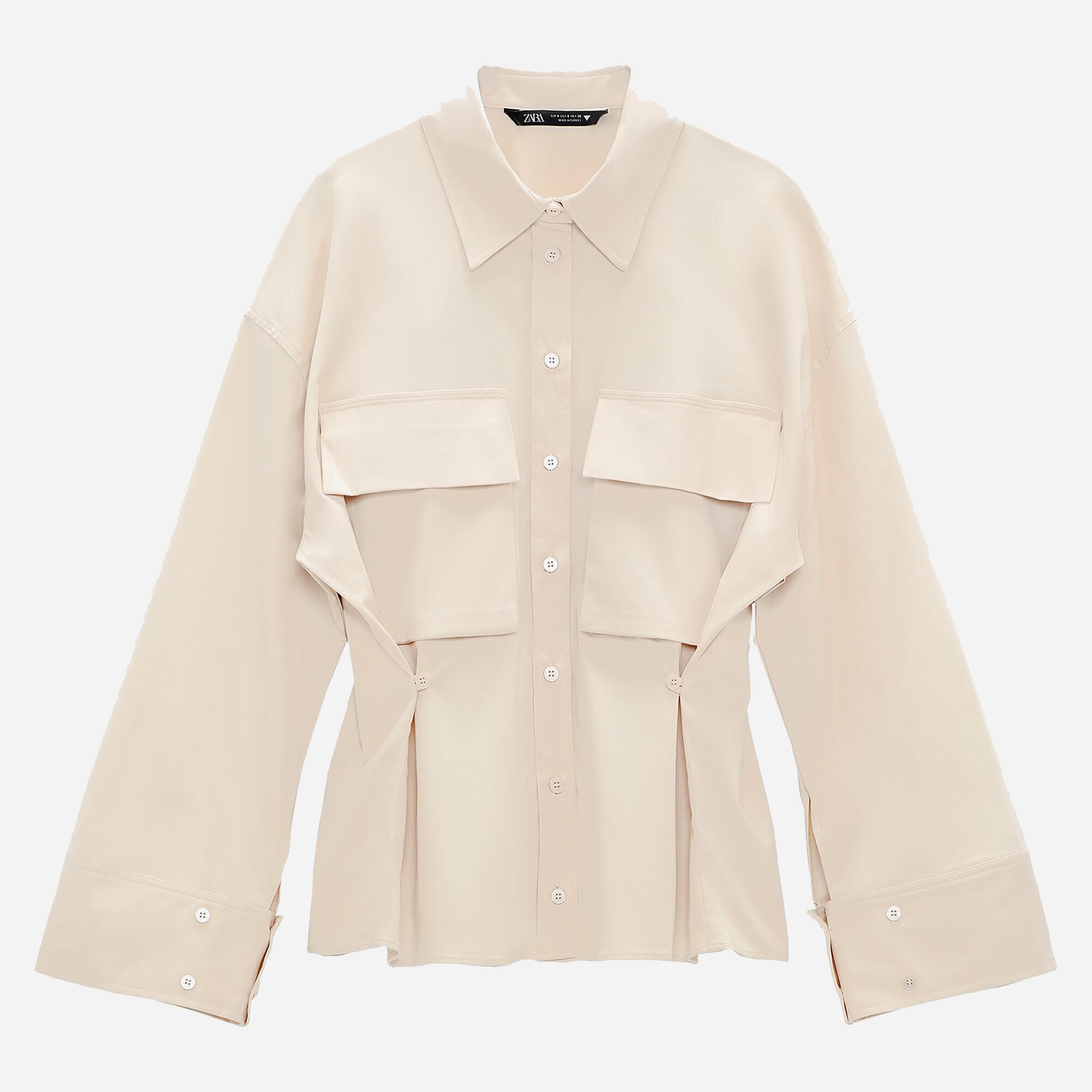 

Рубашка Zara 3067/424/727  Бежевая, Рубашка Zara 3067/424/727 S Бежевая