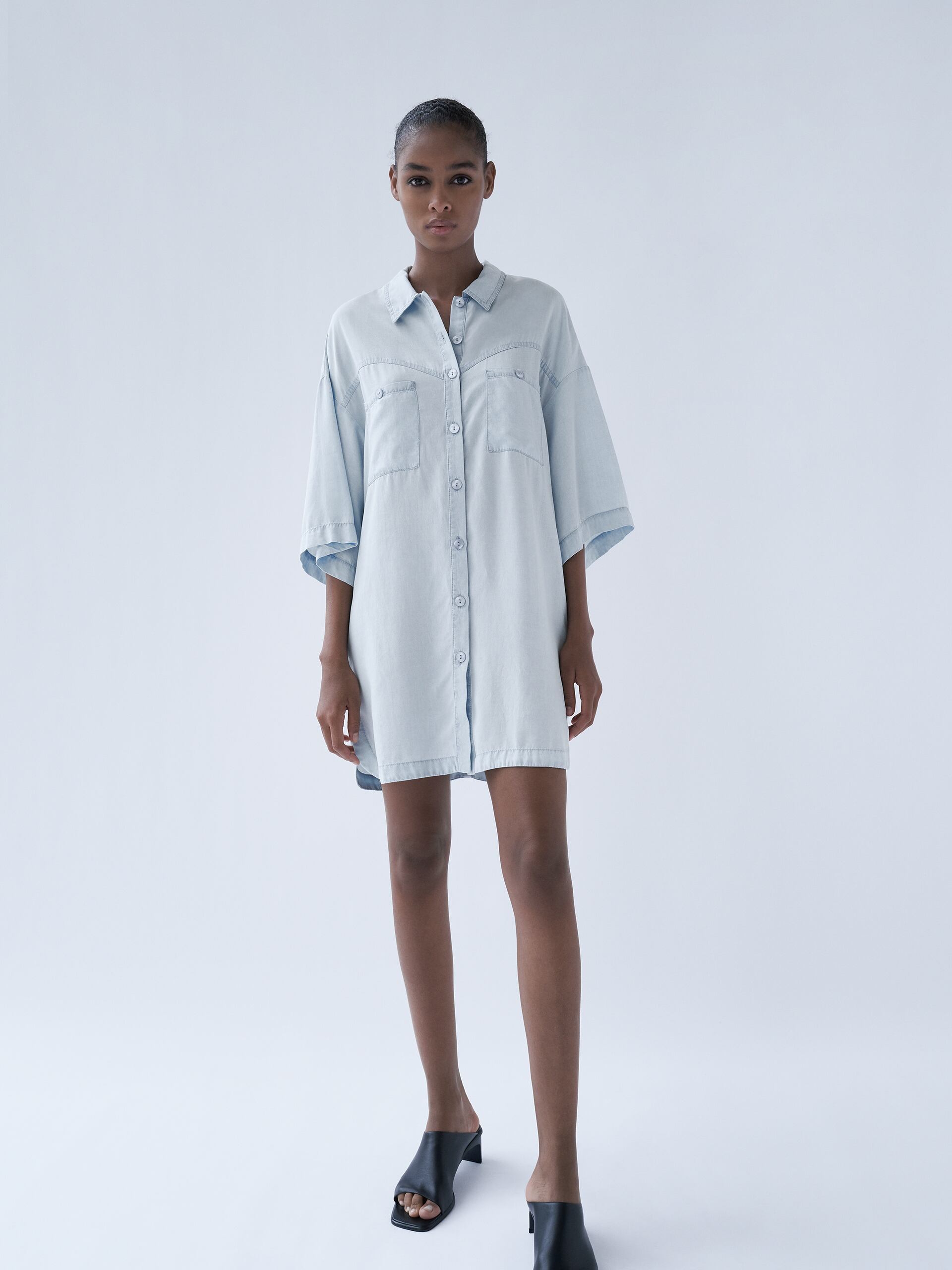 

Платье Zara 6929/206/406  Голубое, Платье Zara 6929/206/406 XS Голубое