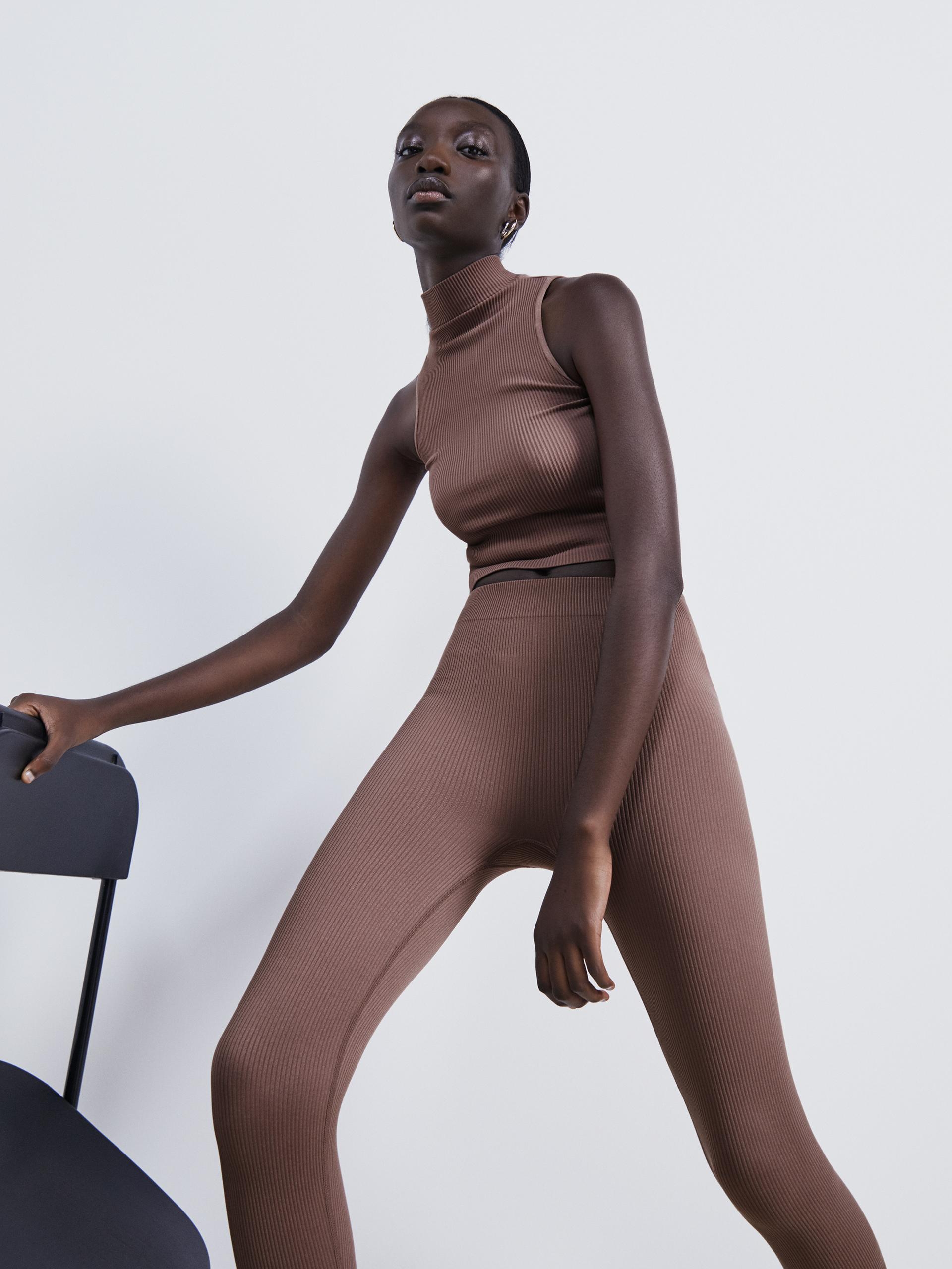 

Леггинсы Zara 7901/316/742 M-L Кофейные