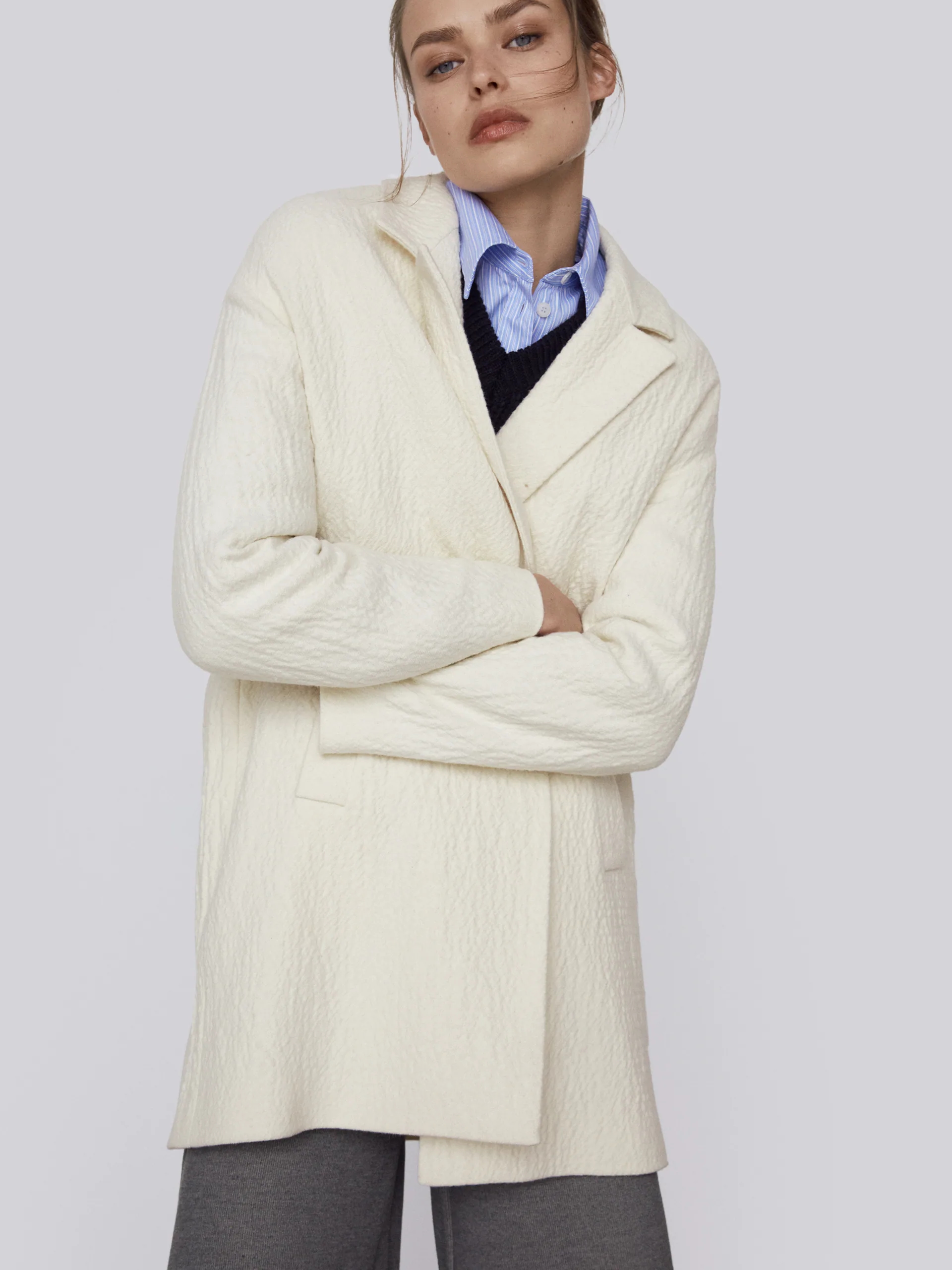 

Пальто Zara 7977/641/251  Молочное, Пальто Zara 7977/641/251 XS Молочное