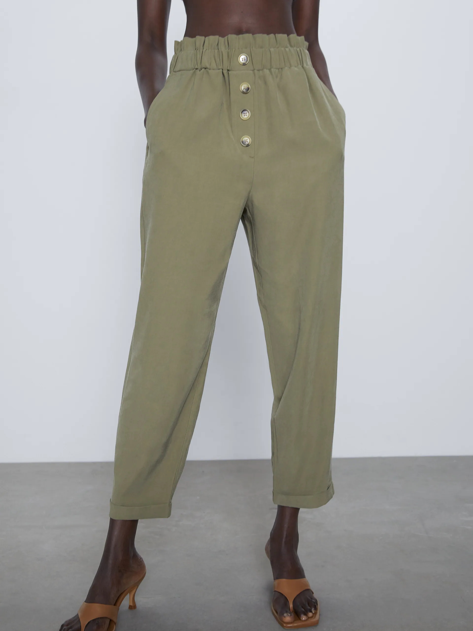 

Брюки Zara 8372/050/505  Хаки, Брюки Zara 8372/050/505 XS Хаки