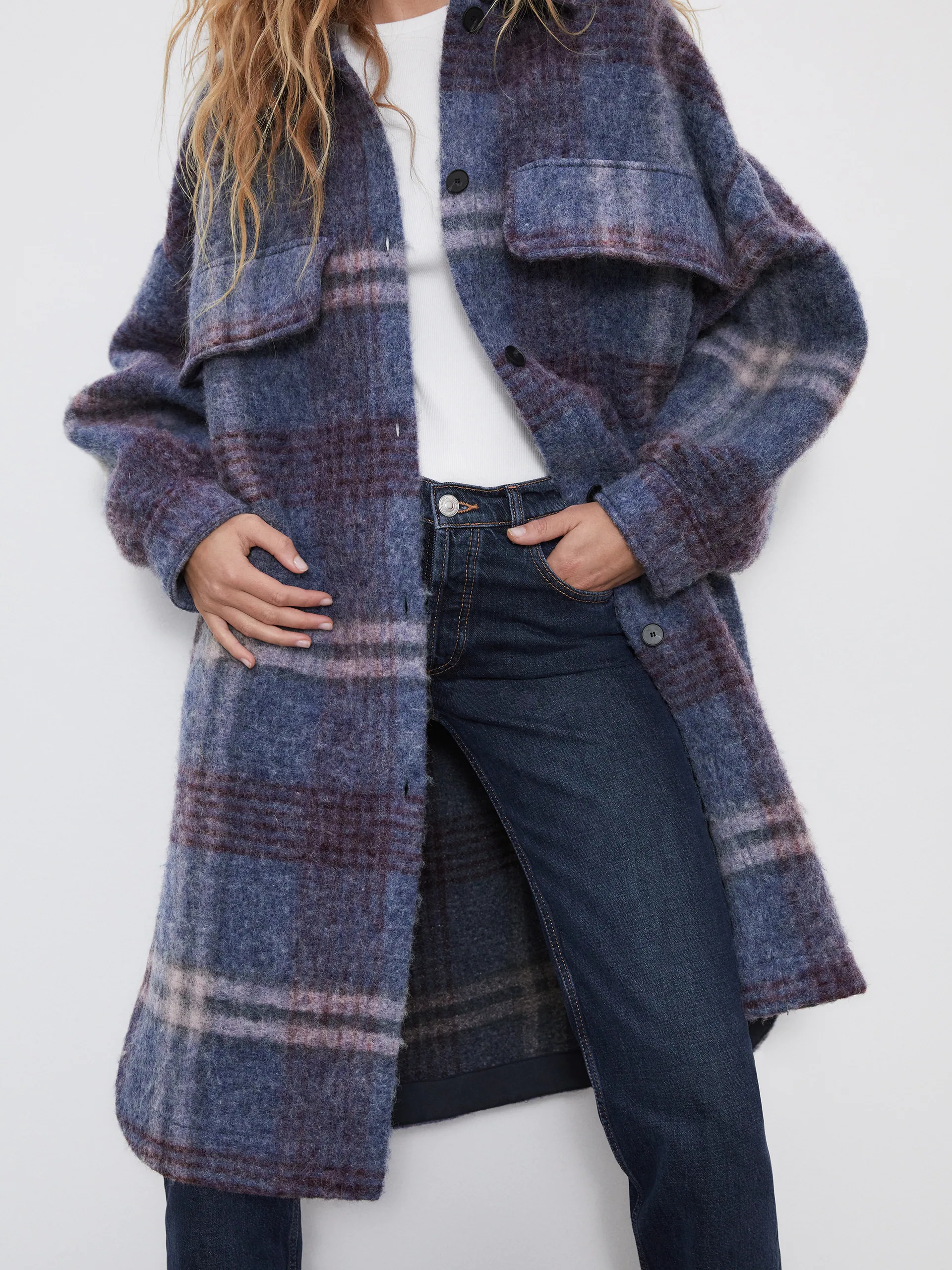 

Пальто Zara 8721/107/050 XS Синее