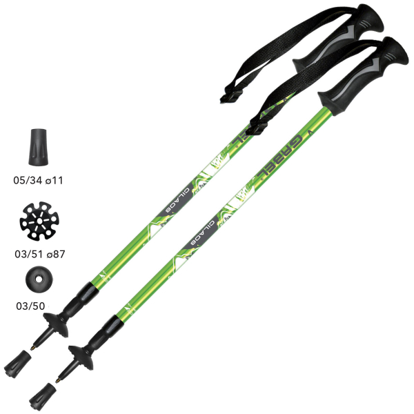 

Треккинговые палки Gabel Cilaos Lime (7007445200000) (F00253794)
