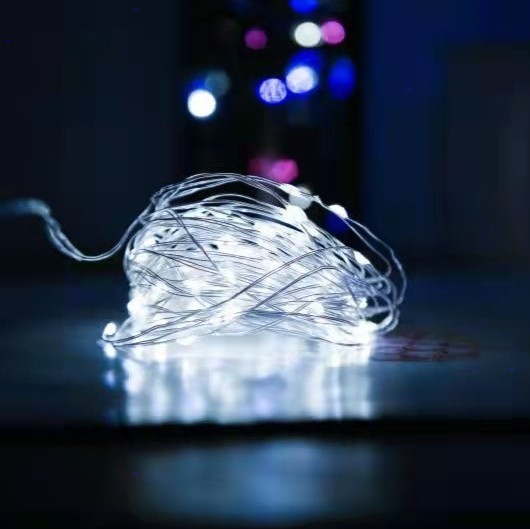 

Светодиодная гирлянда новогодняя 500Led на проволоке силикон 50м 8 Режимов IP44 для домашнего или уличного освещения RD 214 Цвет ламп Белый