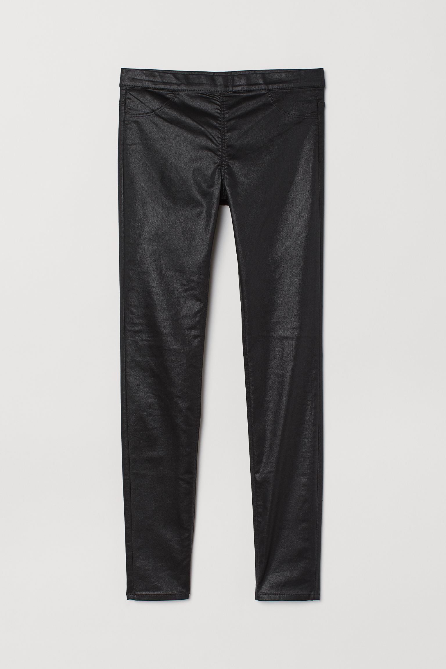 

Джеггинсы H&M 34 черный-блестящий 3561745RP1_черный-блестящий