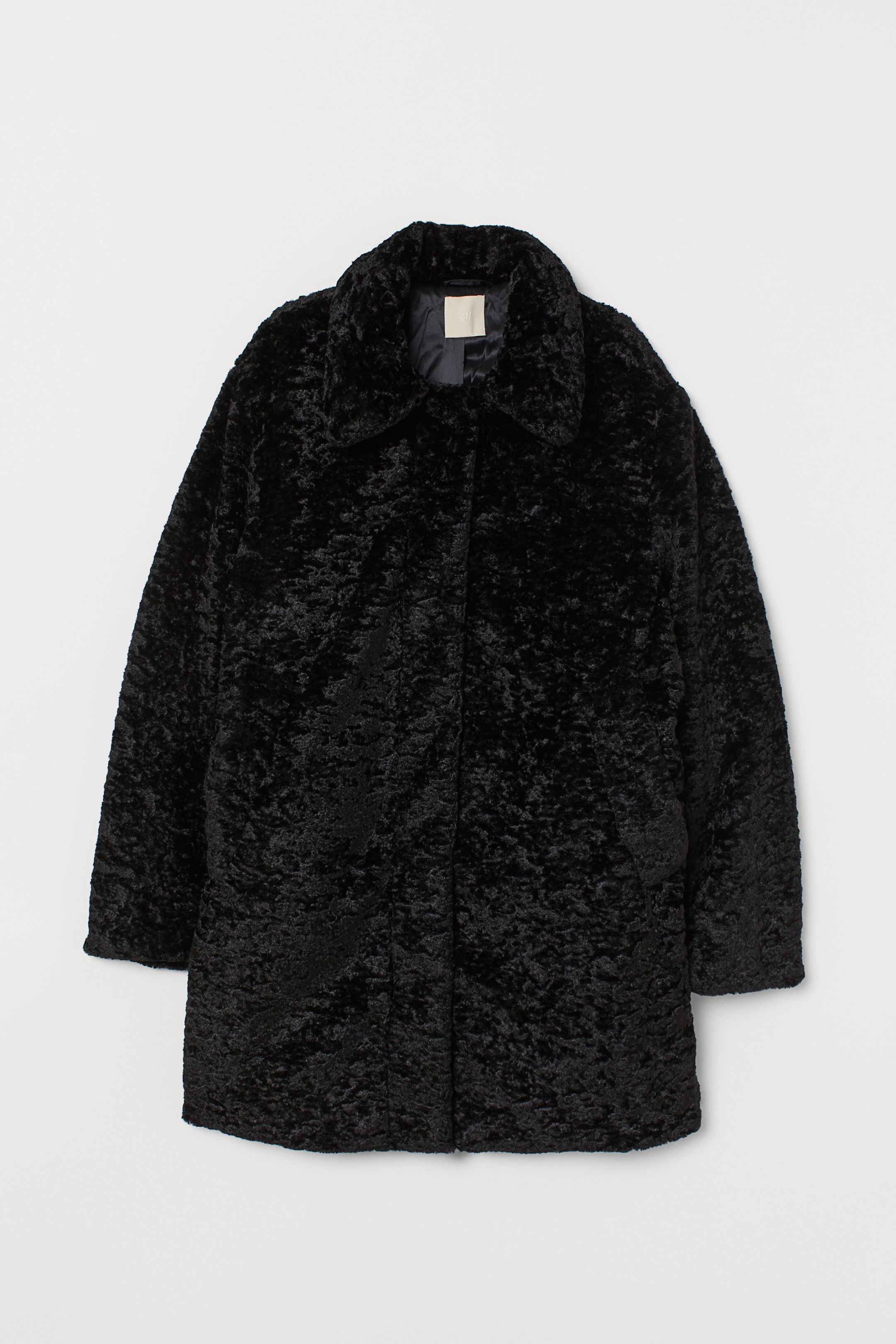 

Шуба оверсайз H&M M Черный 7842760wt_черный