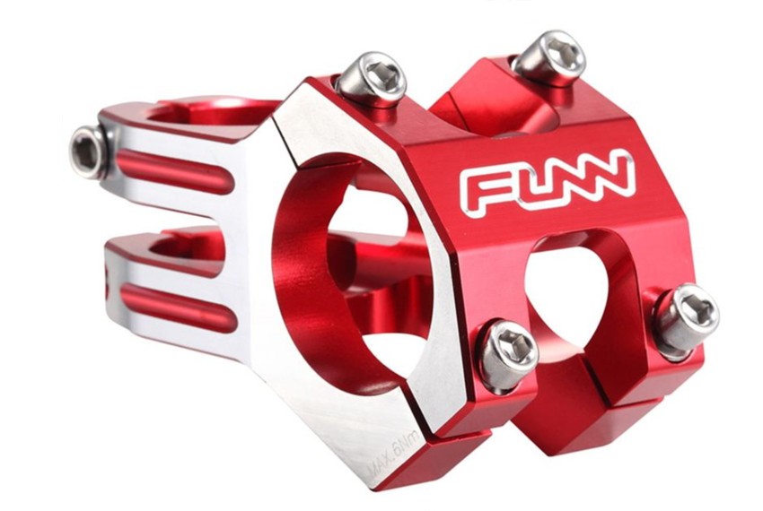 

Вынос руля Funn FUNNDURO STEM Ø31.8 FULL CNC, 0° Rise, Steer 1-1/8" Red w/ CNC Lining 35mm