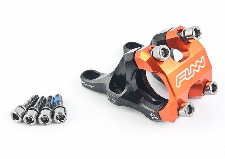 

Вынос руля Funn RSX Light Rock Shox Boxxer design Black/Orange 45/50mm 15°