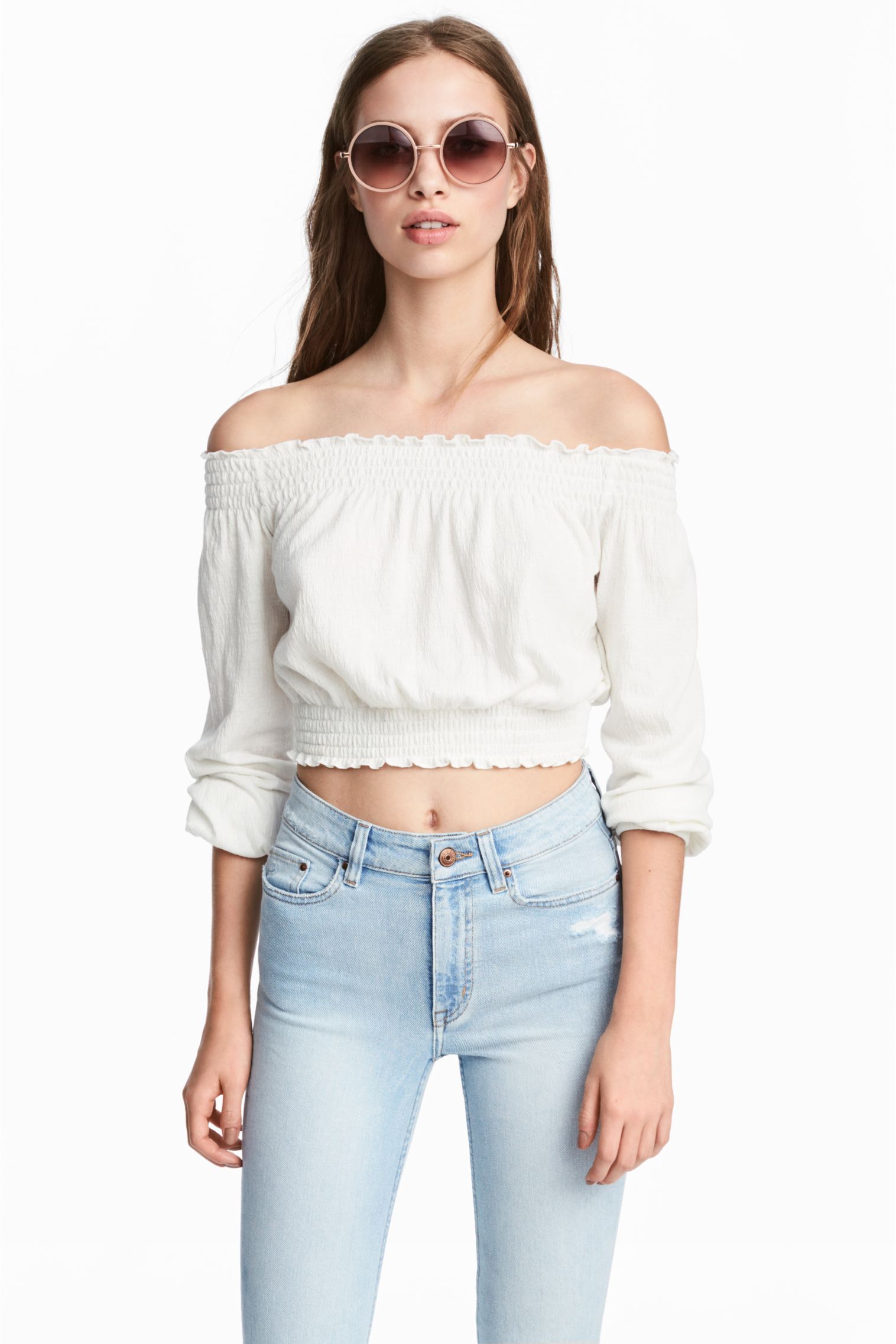 

Топ H&M M Молочный 4804056RP21_молочный