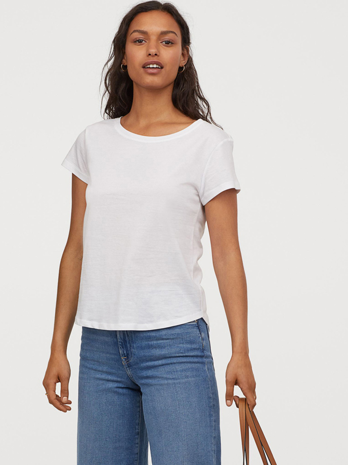

Футболка H&M 1411-6091671  Белая, Футболка H&M 1411-6091671 L Белая