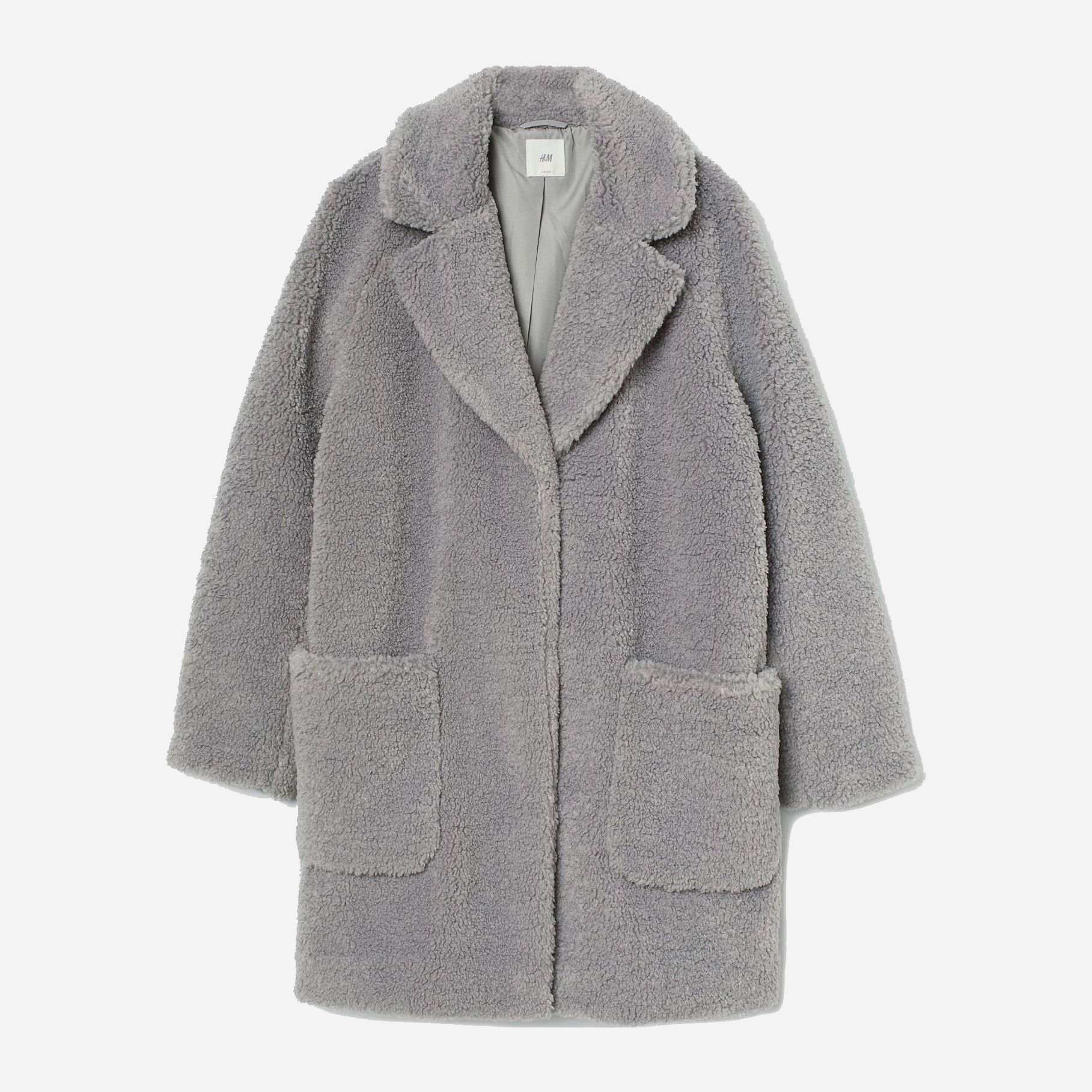 

Полушубок H&M 408-8844652 XS Серый