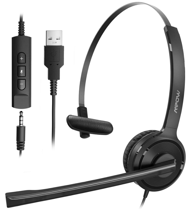 

Гарнитура для колл центра MPOW BH323A USB Headset Black