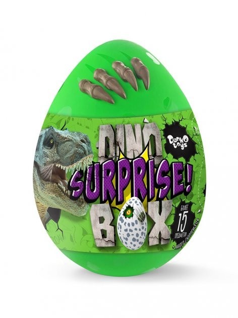 

Детский игровой набор для творчества с 15 сюрпризами Яйцо Динозавра Dino Surprise Box Green 35cm (GL_DINO_GRb)
