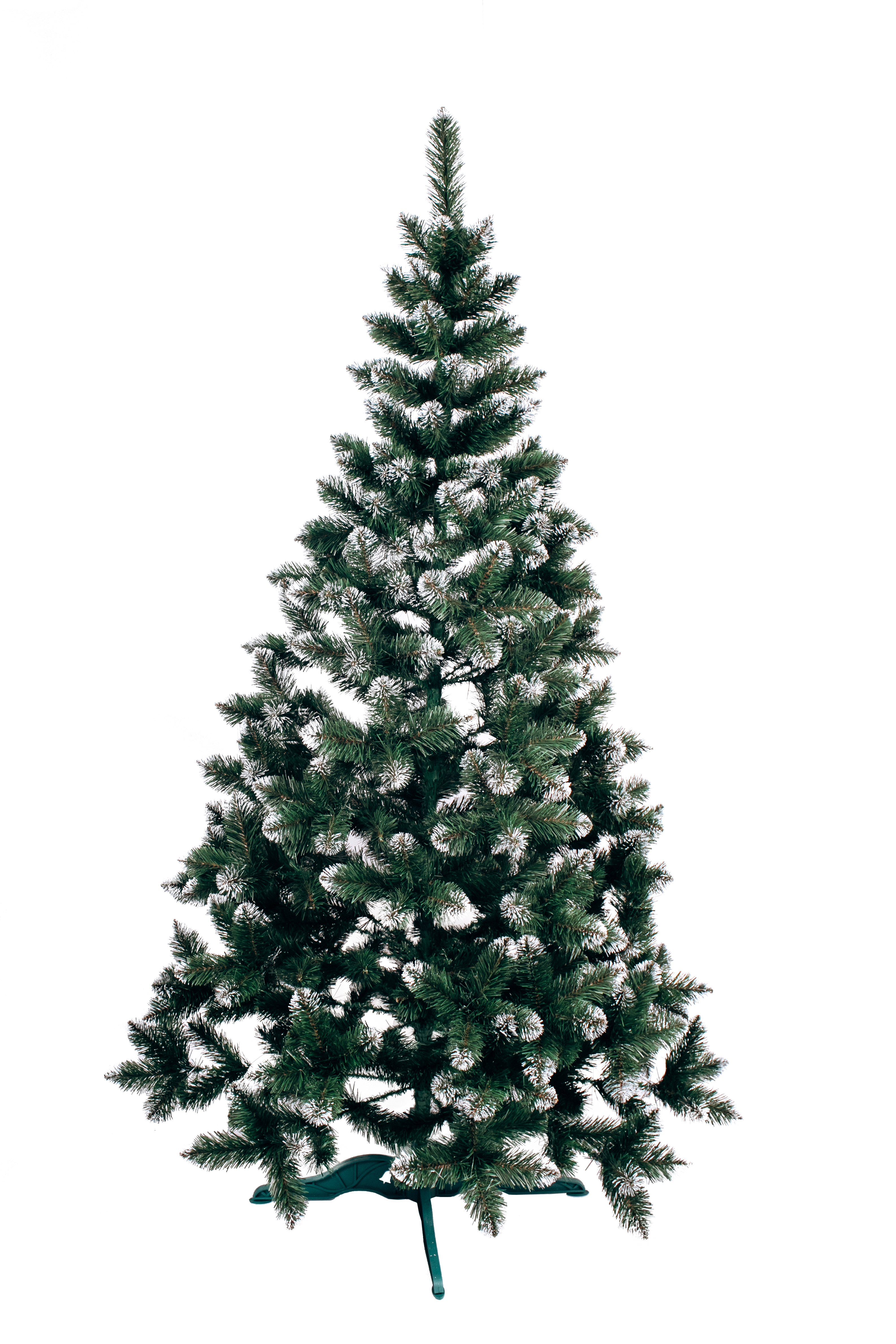 

Искусственная елка Bonadi Лидия ПВХ зеленая с белыми кончиками ель новогодняя 2.5 м