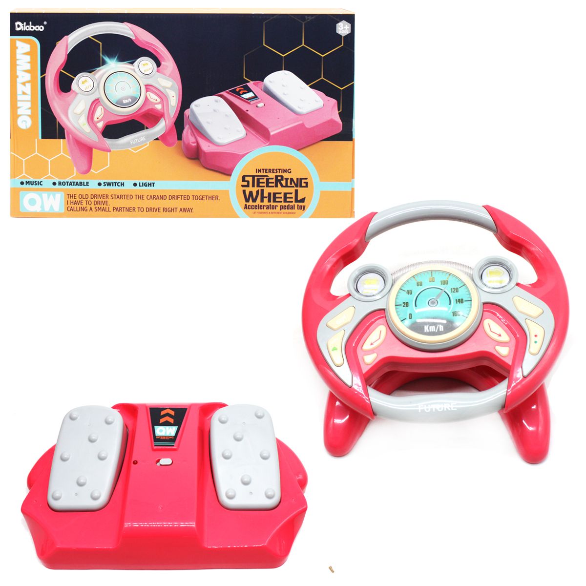 

Интерактивная игрушка Руль розовый MiC (8568) (173400)