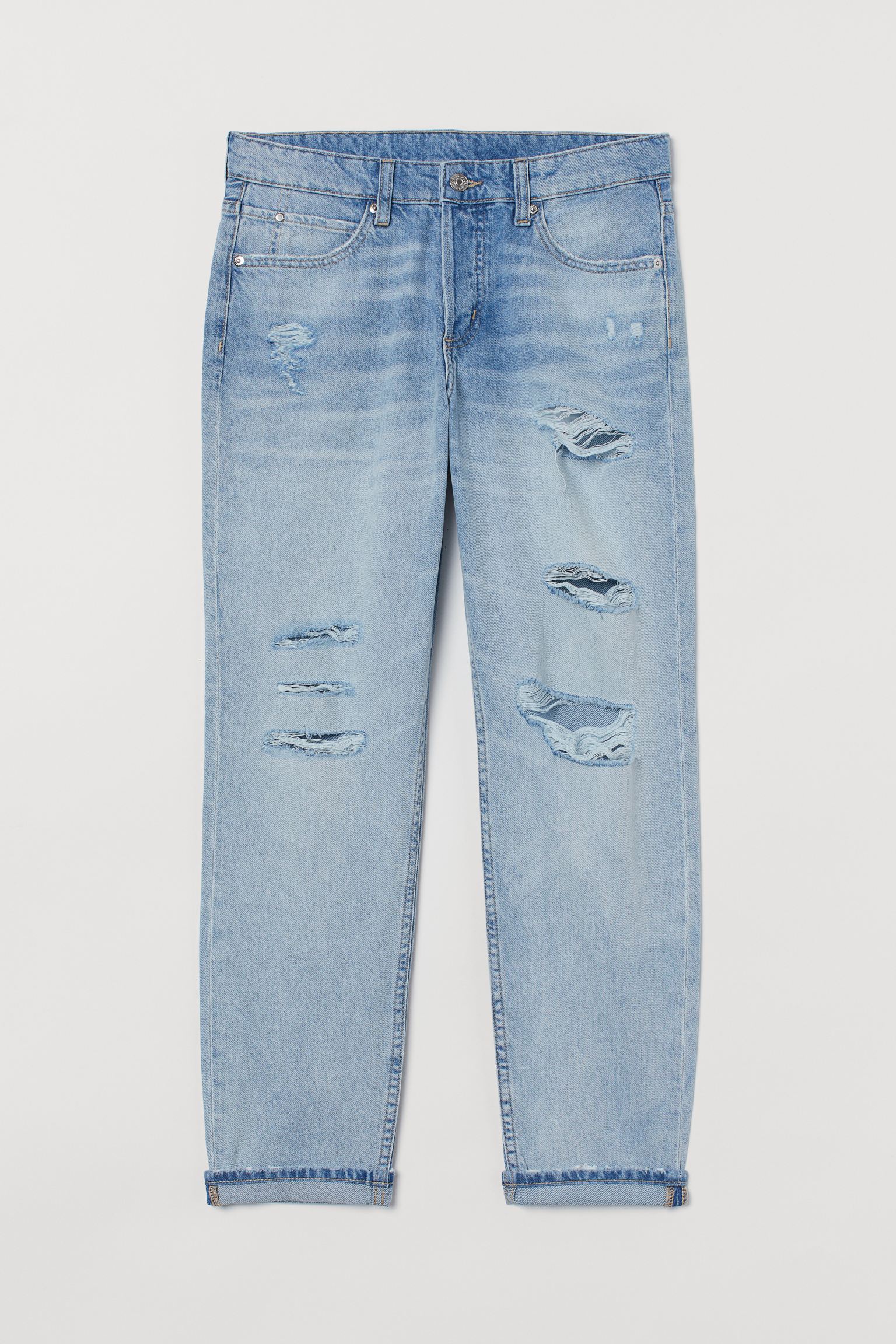 

Джинсы Boyfriend Low H&M 36 Светло-голубой 7249061Sdm_светло-голубой