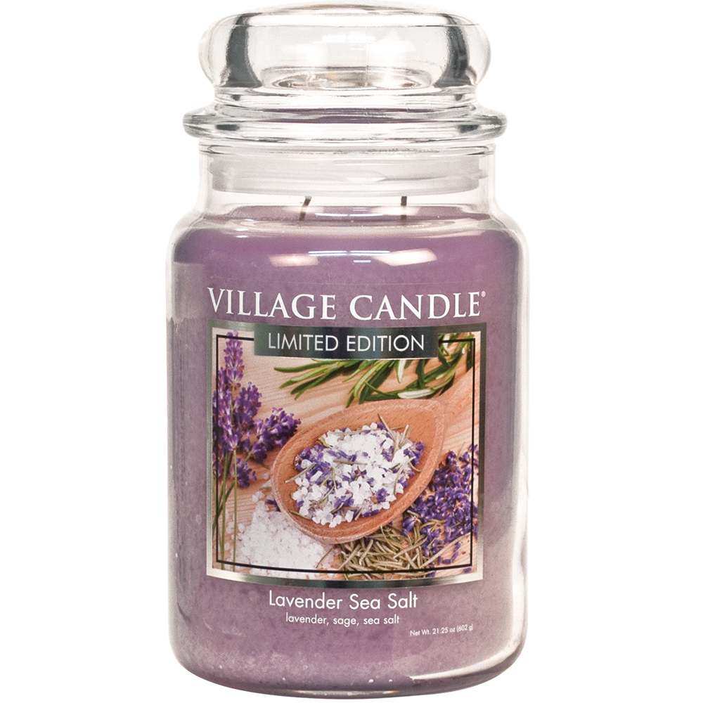 

Свеча Village Candle Лаванда с морской солью 602г