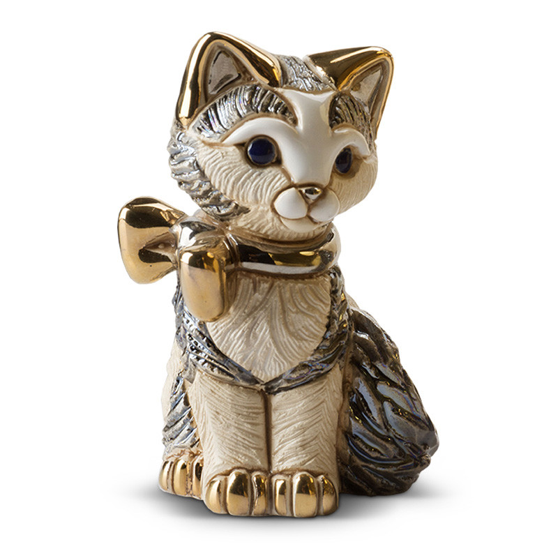 

Фигурка De Rosa Rinconada "Котенок с лентой" (9х5х6 см)