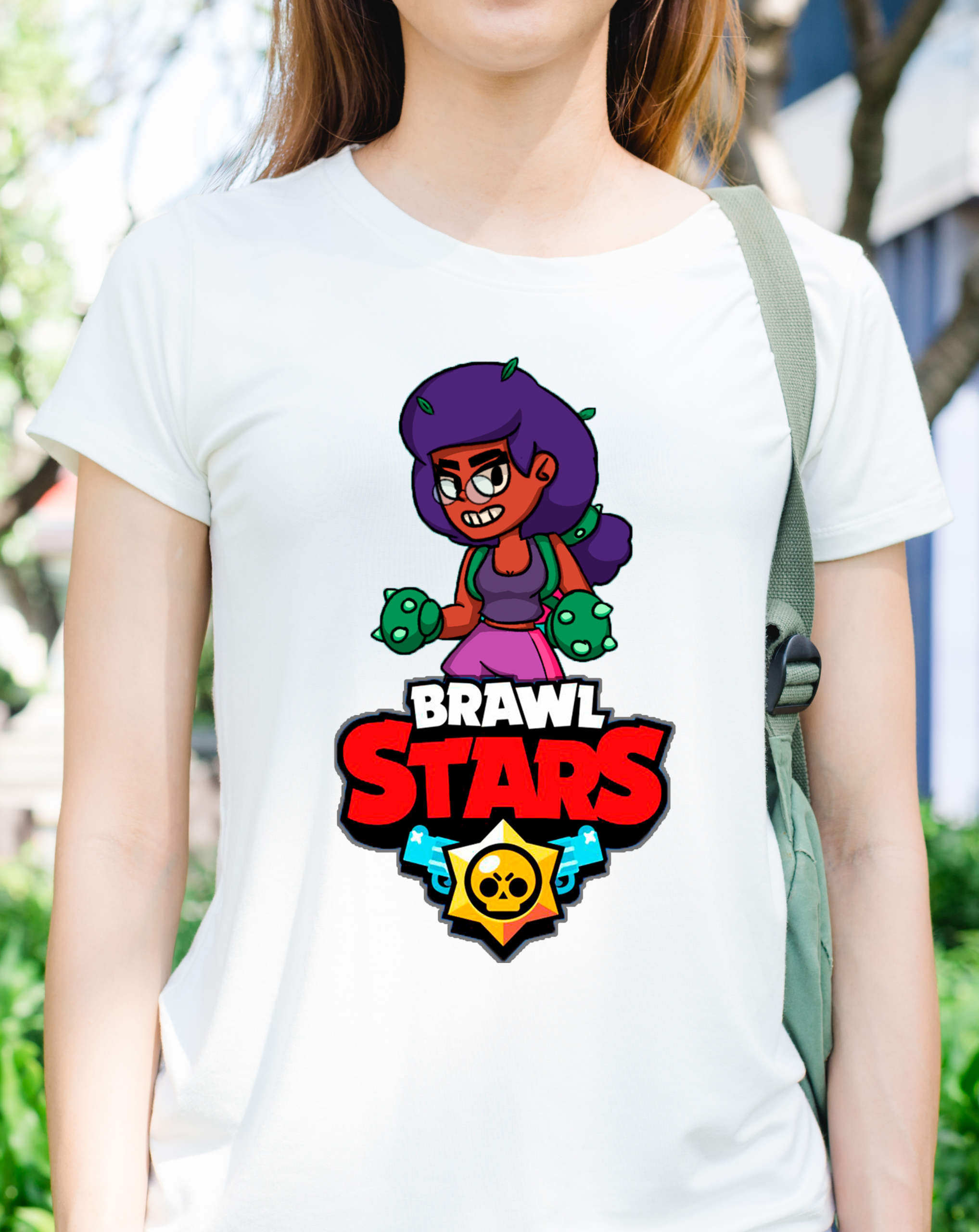 

Футболка хлопковая Fruit of the Loom Brawl Stars Белая 128 см AP8L128