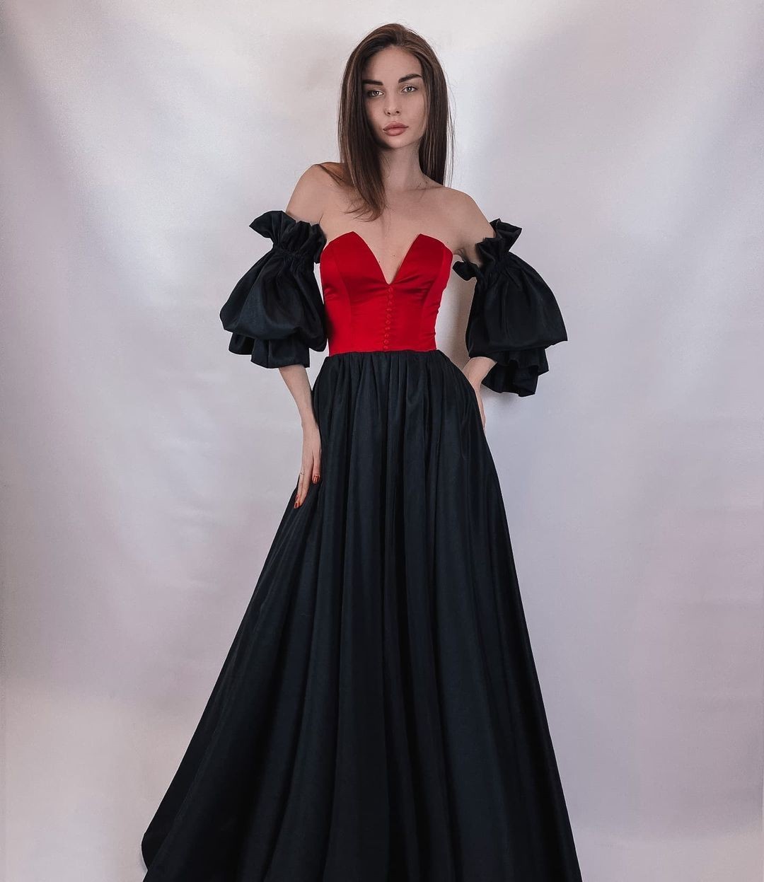 

Вечернее платье ANGEL FASHION DRESS АЛИСА-1  черный/красный, Вечернее платье ANGEL FASHION DRESS АЛИСА-1 42 черный/красный