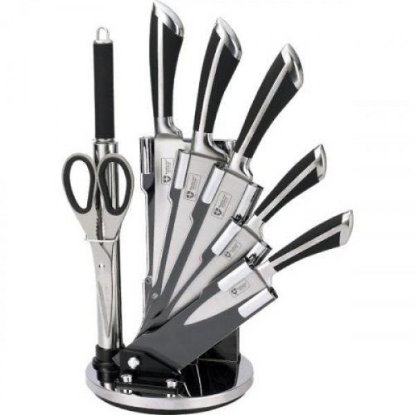 

Набор кухонных ножей Royalty Line RL-KSS700 8 предметов black/silver