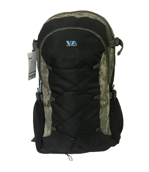 

Рюкзак туристический VA T-09-9 55 л черный с камуфляжом