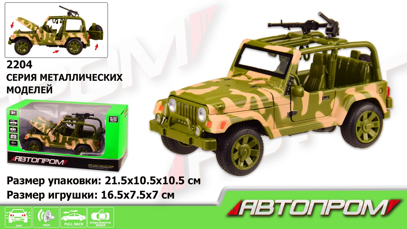 

Военная техника "АВТОПРОМ", кор. 21.5*10.5*10.5см 2204