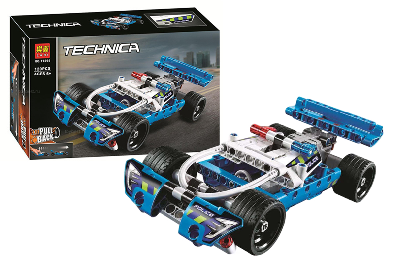 

Конструктор "TECHNIC" "Полицейская погоня" 120дет 26 * 16,5 * 7,5 см 11294