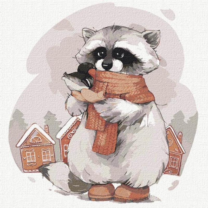 

Набір для розпису по номерах. "Маленький друг" 30*30см КНО4223