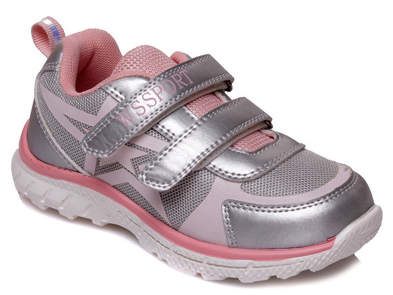 

Кроссовки для девочки WeeStep серый с розовым ck321 32