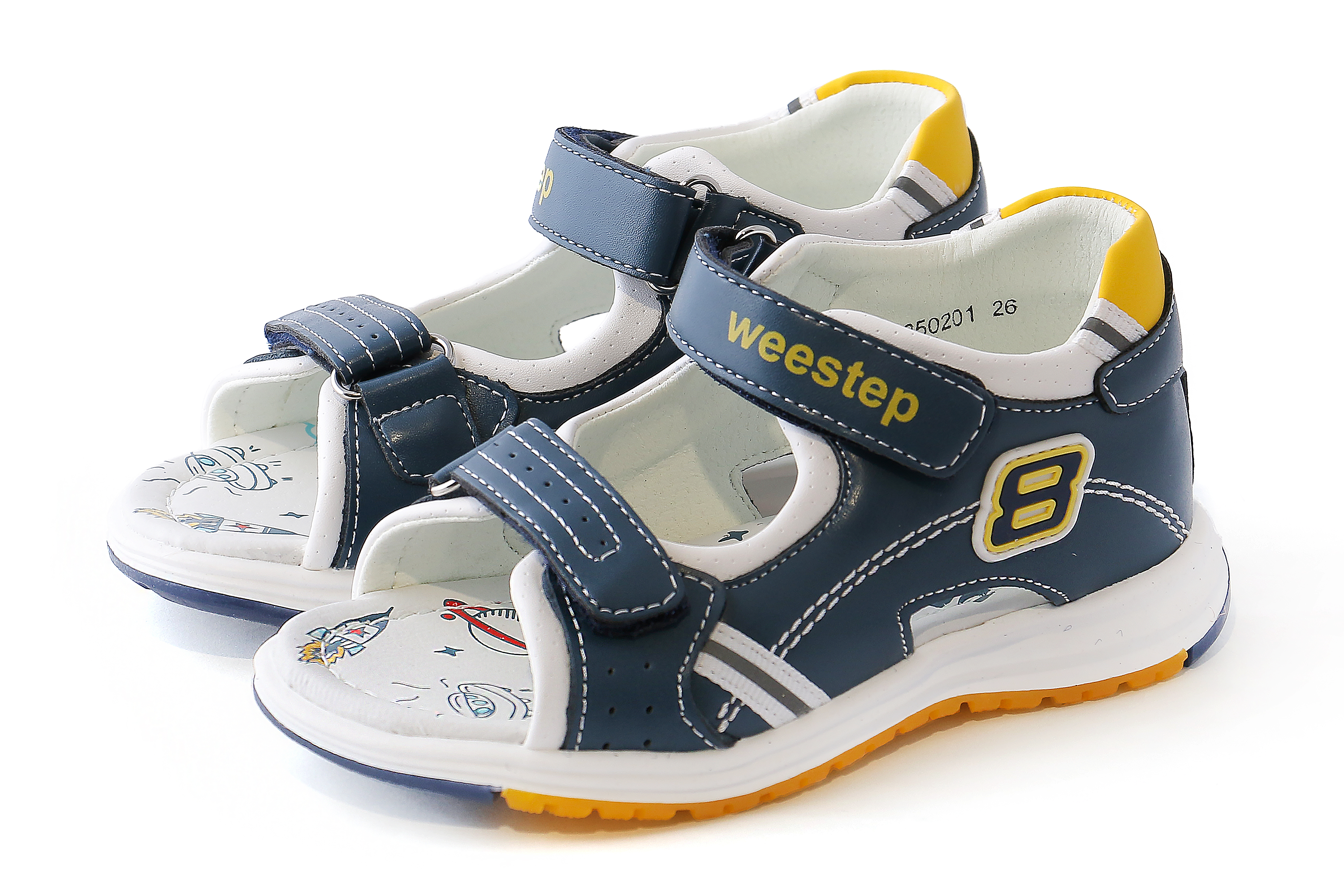 

Сандалии для мальчика с супинатором WeeStep темно-синий ck377 23 ( 15,2 см )