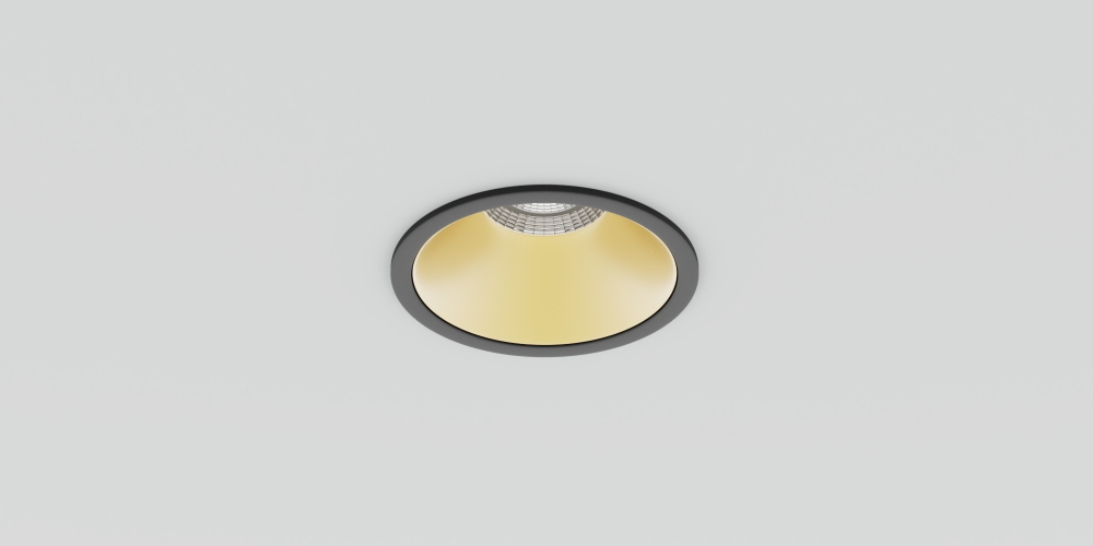 

Встраиваемый точеный светильник LiGHT HUB BASIC 4000К Чёрный/Золотой