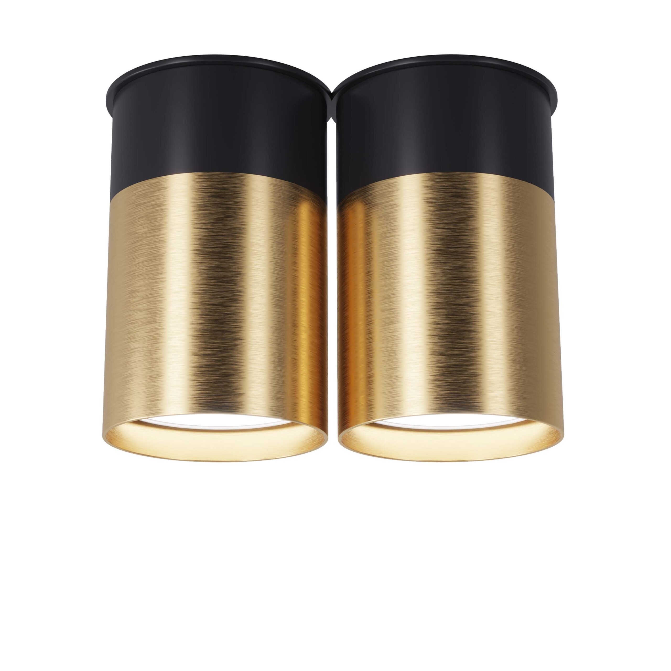 

Точечный спот PikArt BP Black / White Gold двойной, арт. 25595-2