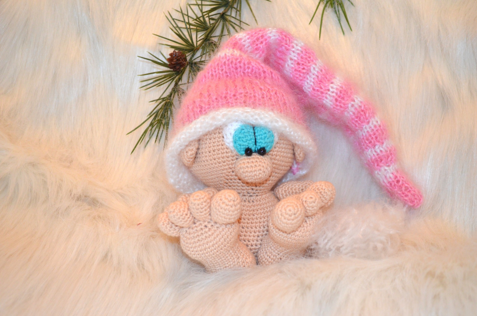 

Декоративная игрушка Гном Младенец, малыш, Совушка