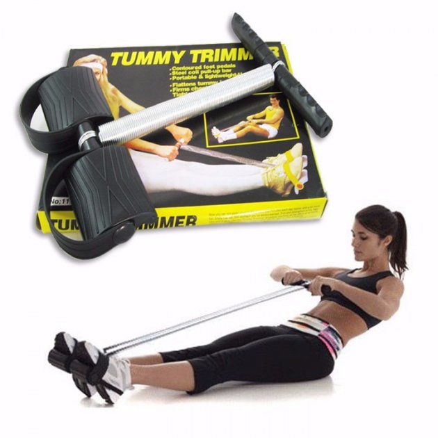 

Тренажер для пресса Tummy Trimmer Силовой пружинный эспандер для тренировки дома