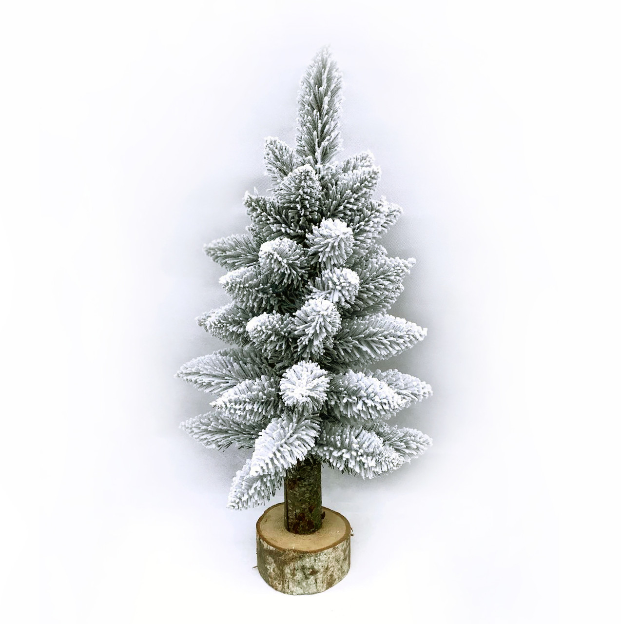 

Настольная искусственная новогодняя ёлочка Elegant 65см на пне заснеженная (310/65-S)