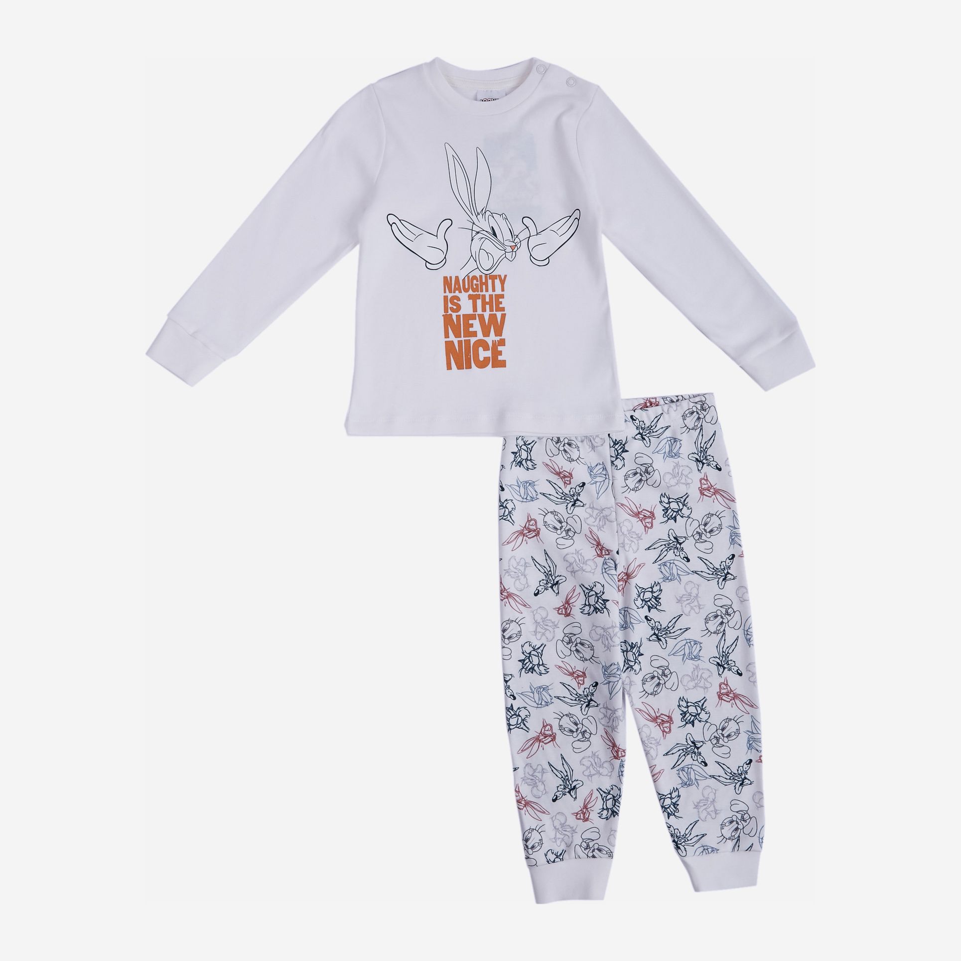 

Комплект (лонгслив + штаны) Cimpa Looney Tunes LT18508 80-86 см Белый