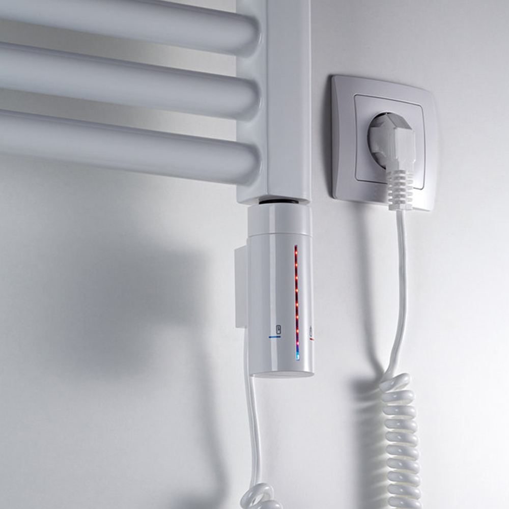 

Полотенцесушитель Zehnder Virando 786 x 500 мм белый c проводом (AB-080-050-9016-HOTS-SC)