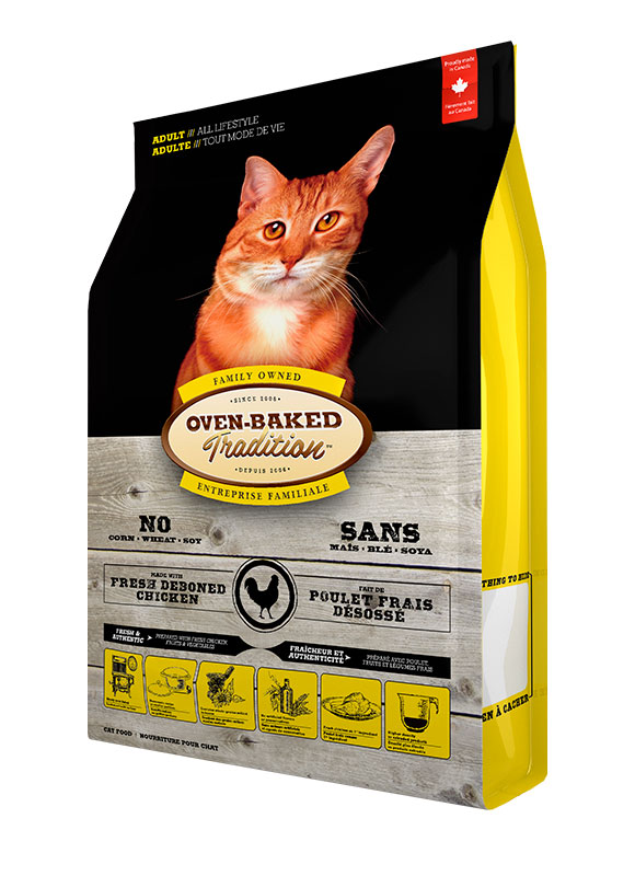 

Сухой корм Oven-Baked Tradition для кошек со свежим мясом курицы 350 г