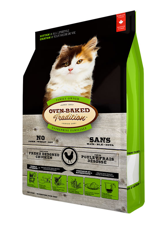 

Сухой корм Oven-Baked Tradition для котят со свежим мясом курицы 350 г