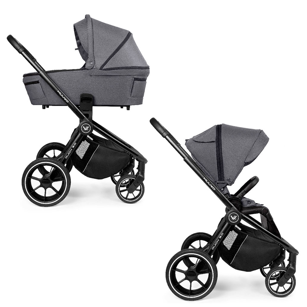 

Коляска Muuvo 2 в 1 Quick 3.0 Iron Graphite (KM2V1Q3.0IG)