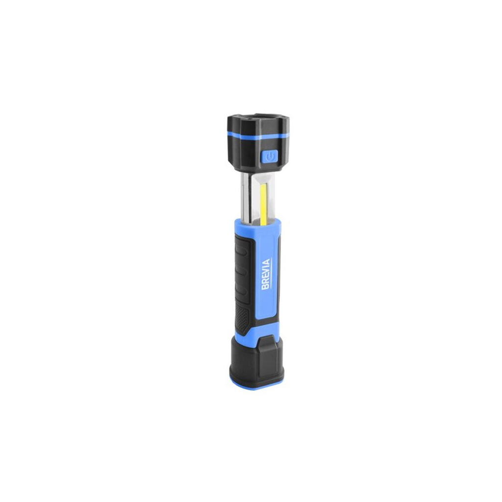 

Фонарь Brevia LED 3W COB+1W LED 300lm, 2000mAh, microUSB (11340)