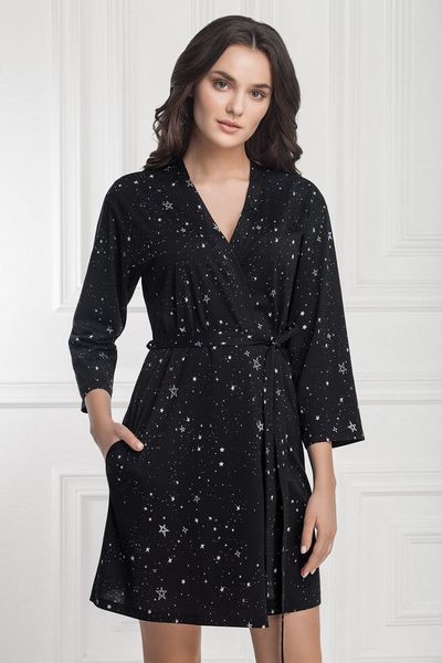 

Халат из хлопка Jasmine Anita  черный 4301/61, Халат из хлопка Jasmine Anita L черный 4301/61