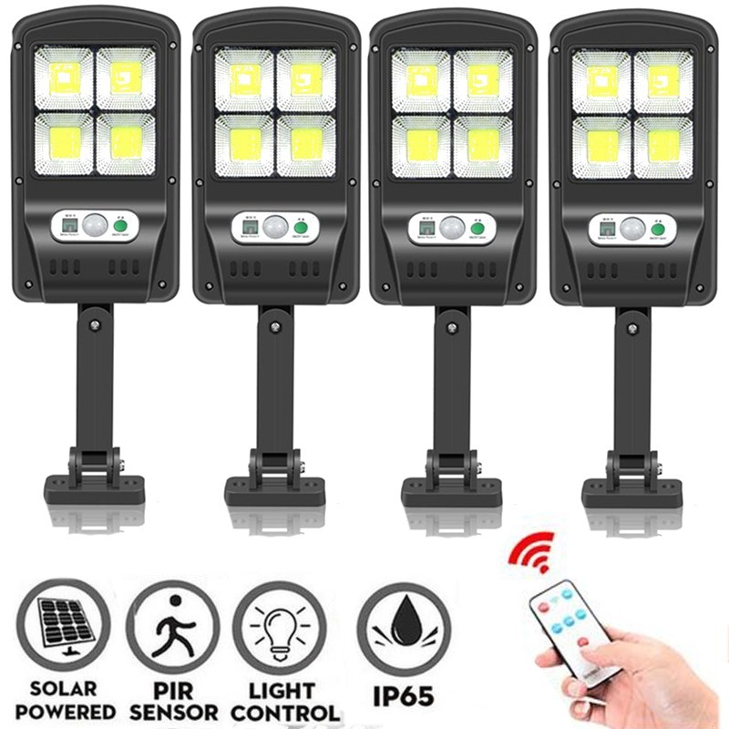 

Комплект из 4 шт уличных фонарей на солнечной батарее спультом ДУ Solar BL-BK-120-4COB