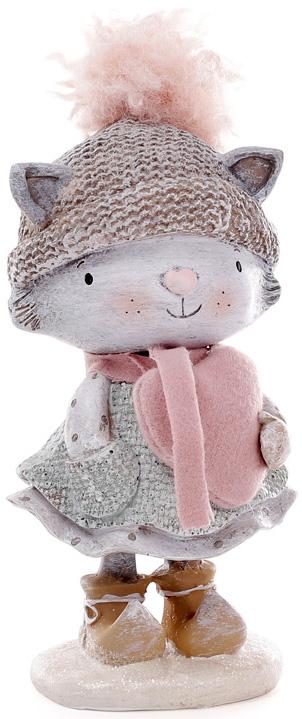 

Фигурка декоративная Кошечка с сердечком 8х9х16см Bona (ТР01632315040)