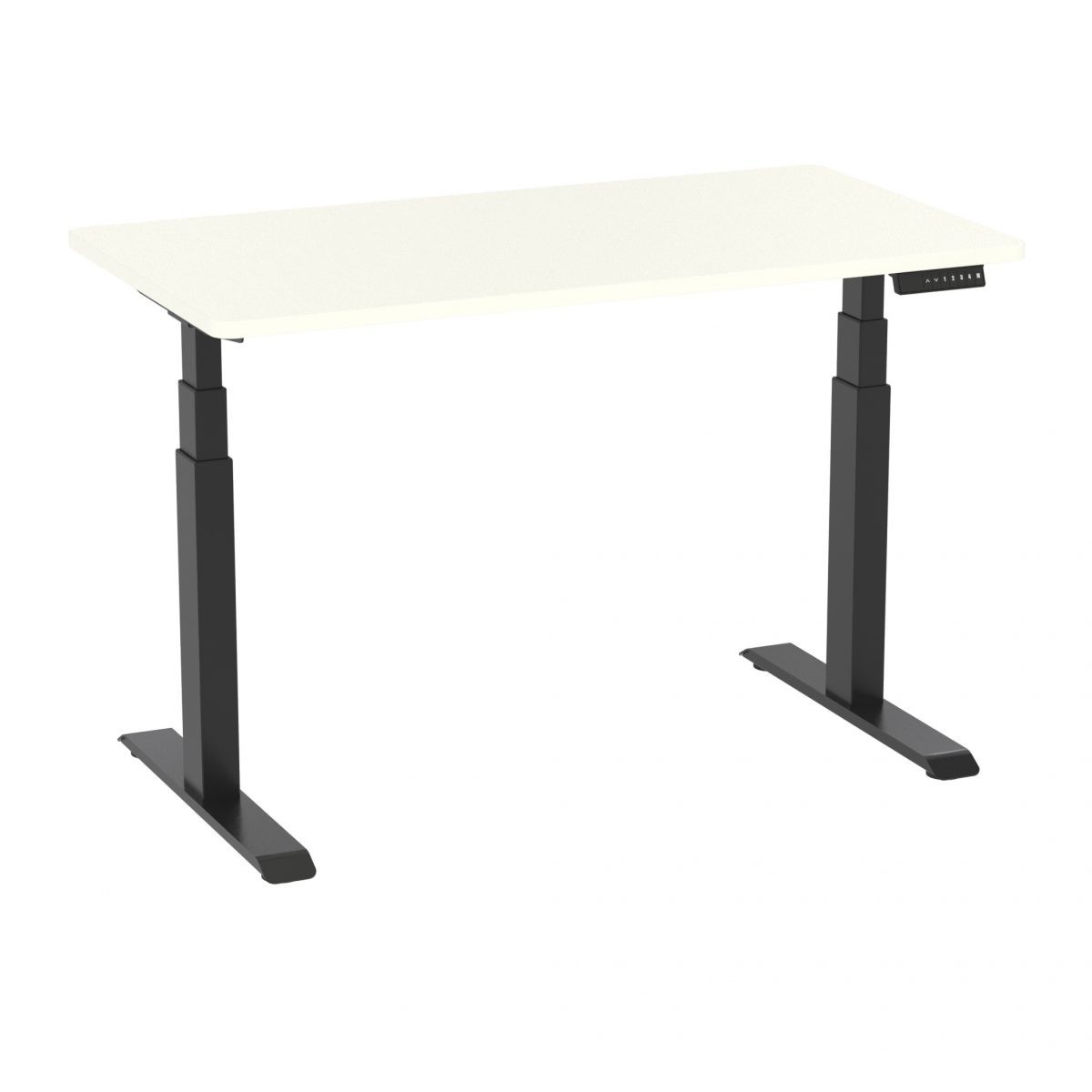 

Компьютерный стол с регулировкой по высоте ErgoWork Duo Motor Black Platinum 1200*700*18 мм
