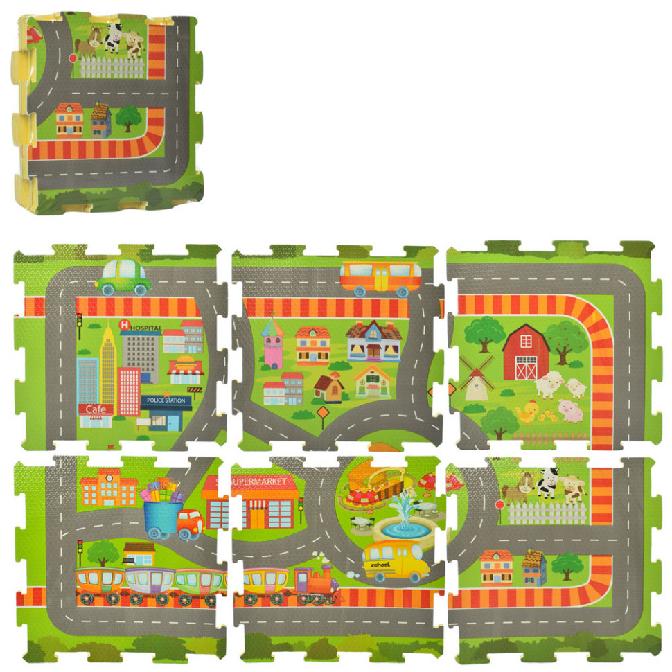 

Детский игровой коврик-мат M 5800 из 6 деталей METR+