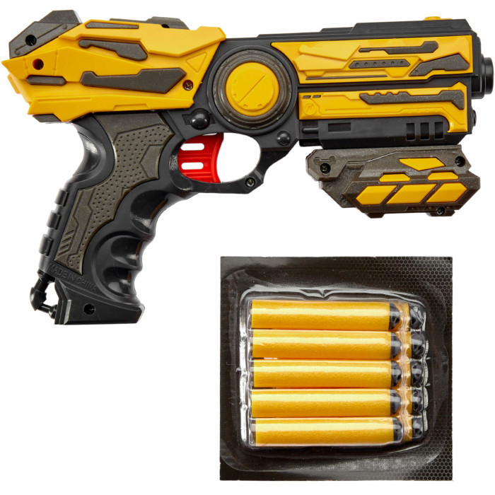 

Бластер с мягкими пулями FJ1052 10 патронов ZIPP Toys