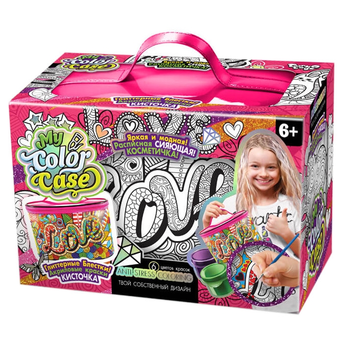 

Набор креативного творчества косметичка-разрисовка My Color Case COC-01 в коробке (LOVE) Danko Toys